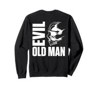 Backprint Evil Old Man Der Malse Viejo Viejo Calavera Sudadera