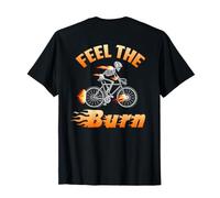 Backprint Feel The Burn Ciclistas y Ciclistas Camiseta