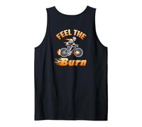 Backprint Feel The Burn Ciclistas y Ciclistas Camiseta sin Mangas