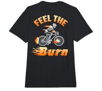 Backprint Feel The Burn Ciclistas y Ciclistas Comfort Colors Adult Heavyweight T-Shirt