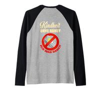 Backprint Infancia sin móvil yo estuve ahí Camiseta Manga Raglan