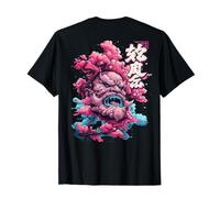 Backprint Japan Aesthetic Vaporwave Cherry Blossom Horror Camiseta