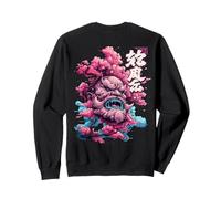 Backprint Japan Aesthetic Vaporwave Cherry Blossom Horror Sudadera