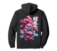 Backprint Japan Aesthetic Vaporwave Cherry Blossom Horror Sudadera con Capucha