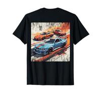 Backprint JDM Legends Race Drift Cars Mercado Nacional de Japón Camiseta