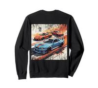 Backprint JDM Legends Race Drift Cars Mercado Nacional de Japón Sudadera