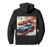Backprint JDM Legends Race Drift Cars Mercado Nacional de Japón Sudadera con Capucha