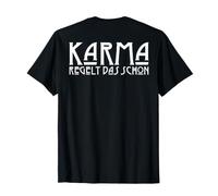 Backprint Karma Resuelve Ese Hechizo de Justicia Camiseta