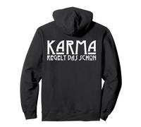 Backprint Karma Resuelve Ese Hechizo de Justicia Sudadera con Capucha
