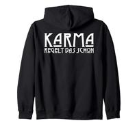 Backprint Karma Resuelve Ese Hechizo de Justicia Sudadera con Capucha