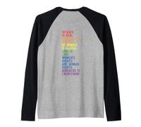 Backprint La amabilidad lo es Todo Orgullo LGBTQ+ Camiseta Manga Raglan