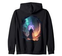 Backprint La Aventura del Mago y el Portal místico Sudadera con Capucha