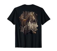 Backprint La Cebra fotorrealista en su Estado Salvaje Camiseta
