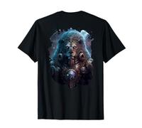 Backprint Leo épico el Signo Zodiacal de la Fuerza Camiseta