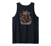 Backprint Mapache Mecánico Sucio Camiseta sin Mangas