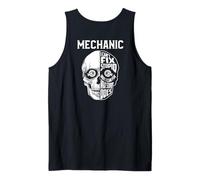 Backprint Mechanic I Can Fix Stupid I Can Fix What he Does Camiseta sin Mangas