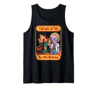 Backprint: refranes divertidos, día después del cumpleaños número 19 Camiseta sin Mangas