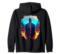 Backprint Supernova la Asombrosa Maravilla del Universo Sudadera con Capucha