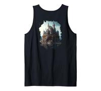 Backprint Un Hermoso Mundo de fantasía del Castillo de Hadas Camiseta sin Mangas