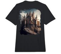 Backprint Un Hermoso Mundo de fantasía del Castillo de Hadas Comfort Colors Adult Heavyweight T-Shirt