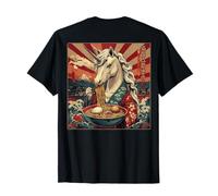 Backprint Urban Japón Ramen Noodles Estético Streetwear Camiseta