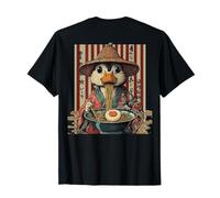 Backprint Urban Japón Ramen Noodles Estético Streetwear Camiseta