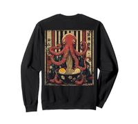 Backprint Urban Japón Ramen Noodles Estético Streetwear Sudadera