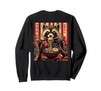 Backprint Urban Japón Ramen Noodles Estético Streetwear Sudadera