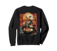 Backprint Urban Japón Ramen Noodles Estético Streetwear Sudadera