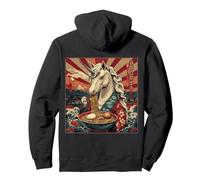 Backprint Urban Japón Ramen Noodles Estético Streetwear Sudadera con Capucha