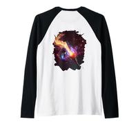 Backprint Varita mágica Mago Varita mágica Magia Camiseta Manga Raglan
