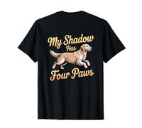 Backprinted My Shadow Has Four Paws Dog Lover My Shadow Paws Camiseta