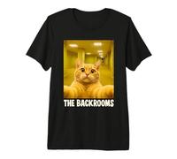 Backrooms Cat Selfie: Horror Espacial Espeluznante liminal Camiseta Premium