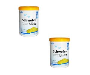 Backs Flor de azufre | Paquete doble | 2 x 600 g | Alimento para palomas | Puede ayudar en la época de muda | Azufre para ayudar a la regeneración del plumaje