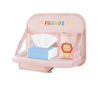 Backseat Car Organizer - Leather Foldable Storage with Food Tray for Vehicles | Waterproof PU Leather with Multi Compartment Design, Perfect for Trucks, SUVs, Sedans, Road Trips, Travel Accessories, T