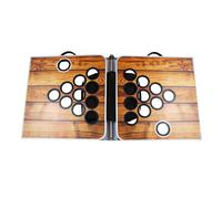 Backspin Beer Pong set de mesa efecto madera nevera 6 pelotas BeerCup