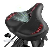 BACKTOUR Asiento de Bicicleta de Gran tamaño para Hombres/Mujeres, cómodo cojín de Asiento de Bicicleta Acolchado Impermeable, Asiento de Bicicleta Extra Ancho de Repuesto para Bicicleta Peloton,