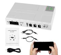 Backup Battery, Router Power Supply, Portable Uninterruptible Ups, Recargable Modem Bank, Wireless WiFi for Output, Compact Pack Router, Speaker, LED Light, 400 g