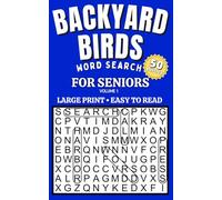 Backyard Birds Word Search: Large Print Easy Puzzles for Seniors