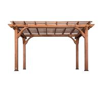 Backyard Discovery Pergola de madera de 305 x 426 cm | Gazebo independiente para el jardin | Pergola de exterior / Resistente a la intemperie