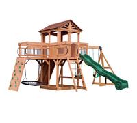 Backyard Discovery Sterling Point Parque infantil exterior | Tobogan con paredes de roca, Tobogan, columpios | Columpios infantiles