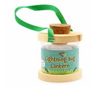 Backyard Essentials Linterna Lightning Bug y Firefly para niños, cámara de plexiglás con agujeros, tapón de corcho, correa de transporte de nailon