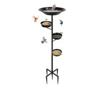 Backyard Expressions Patio - Alimentador De Metal Resistente A La Intemperidad, Estación De Agua De Jardín Antioxidante, Decoración Al Aire Libre | Elegante Pantalla De Hidratación Aviar Con El