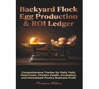 Backyard Flock Egg Production & ROI Ledger: Comprehensive Tracker for Daily Yield, Feed Expenses, Hen Health, Hatching Records, Coop Maintenance, Sales, and Small Poultry Farm Profitability
