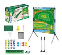 Backyard Game, Training Aid Set, Putting Mat with Balls and Tees, Indoor Outdoor Hitting Practice for Adults Kids, 98x74x50cm/38.58x29.13x19.69 pulgadas, Green, 1 Set