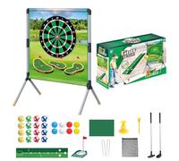 Backyard Golf Game, Golf Training Aid, 38.58x29.13x19.69 Inches Putting Set, Practice Mat with Balls Tees, Portable Swing Tools Kit for Adults Kids Outdoor Indoor Fun Activity