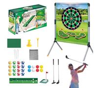 Backyard Golf Game, Golf Training Aid Outdoor Games, Golfing Accessories with Balls Tees Putting Mat Play Set, Easy Setup Design, Practice Target, Ideal for Hitting, 98x74x50cm