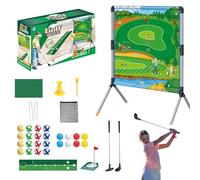 Backyard Golf Game, Golf Training Aid Outdoor Games, Golfing Accessories with Balls Tees Putting Mat Play Set, Easy Setup Design, Practice Target, Ideal for Hitting, 98x74x50cm