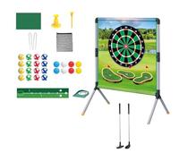 Backyard Golf Game - Golf Training Aid Outdoor Set with Balls Tees and Putting Mat | Golfing Accessories Play Set for Adults Kids Practice Hitting Indoor Outdoor Backyard Garden Fun Sports Activity