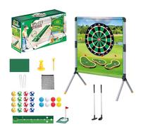 Backyard Golf Game, Golf Training Set, Putting Practice Mat with Balls and Tees, Foldable Turf Design, Easy Setup for Indoor, Outdoor, Adult, Kids, 38.58x29.13x19.69 Inches